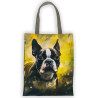 Boston terrier Nana - torba z kieszeniami, shopperka