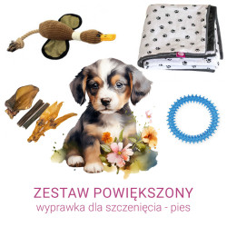 Powiększony zestaw wyprawkowy dla szczeniąt - pies