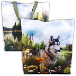 Siberian Husky - pojemna torba na ramię
