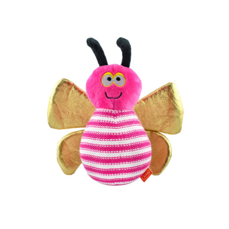 Pszczoła różowa pluszowa dla psa 22 cm