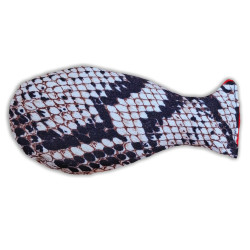 Dwustronna rybka z walerianą - zabawka dla kota, szyta ręcznie