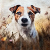 Gruba mata pluszowa z grafiką - Jack Russell Terrier