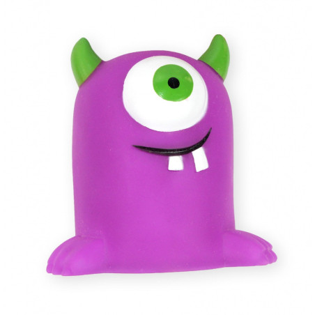 Zabawka dla psa -  Potworek Monster 10 cm, fioletowy