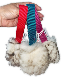 Szarpak dla psa z wełny owczej dł. futra 8 cm TRENERKA MINI MINI