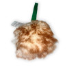 Piłka owcza miękka z rączką - zabawka z futra owczego dla psa