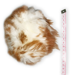 Piłka owcza wzmocniona twarda - zabawka z futra owczego dla psa