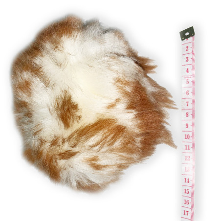 Piłka owcza wzmocniona twarda - zabawka z futra owczego dla psa