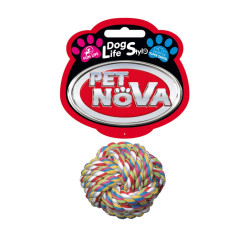 Piłka zabawka - sznur z gęsto wiązanej bawełny Pet Nova