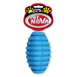 Piłka rugby z dzwonkiem 10 cm - gryzak dla psa  Pet Nova