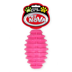 Piłka rugby z dzwonkiem 10 cm - gryzak dla psa  Pet Nova
