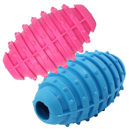 Piłka rugby z dzwonkiem 10 cm - gryzak dla psa  Pet Nova