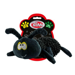 Czarny pająk pluszowy piszczący 22 cm dla psa Pet Nova