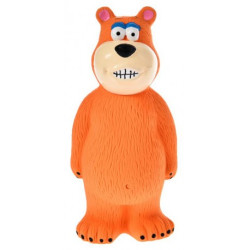 Zabawka dla psa - piszczący niedźwiedź z lateksu, dł. 16,5 cm