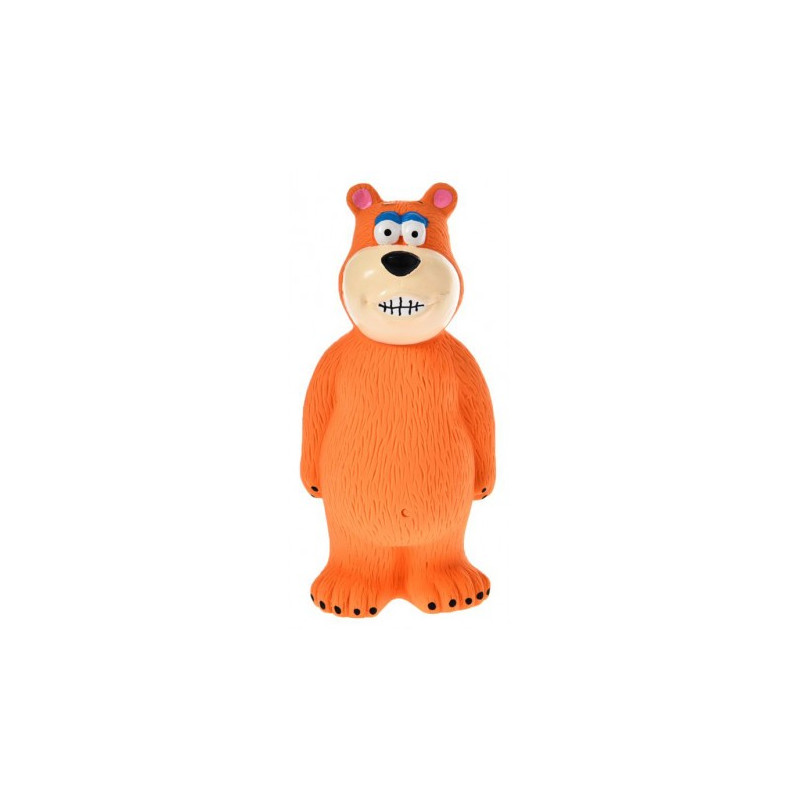 Zabawka dla psa - piszczący niedźwiedź z lateksu, dł. 16,5 cm