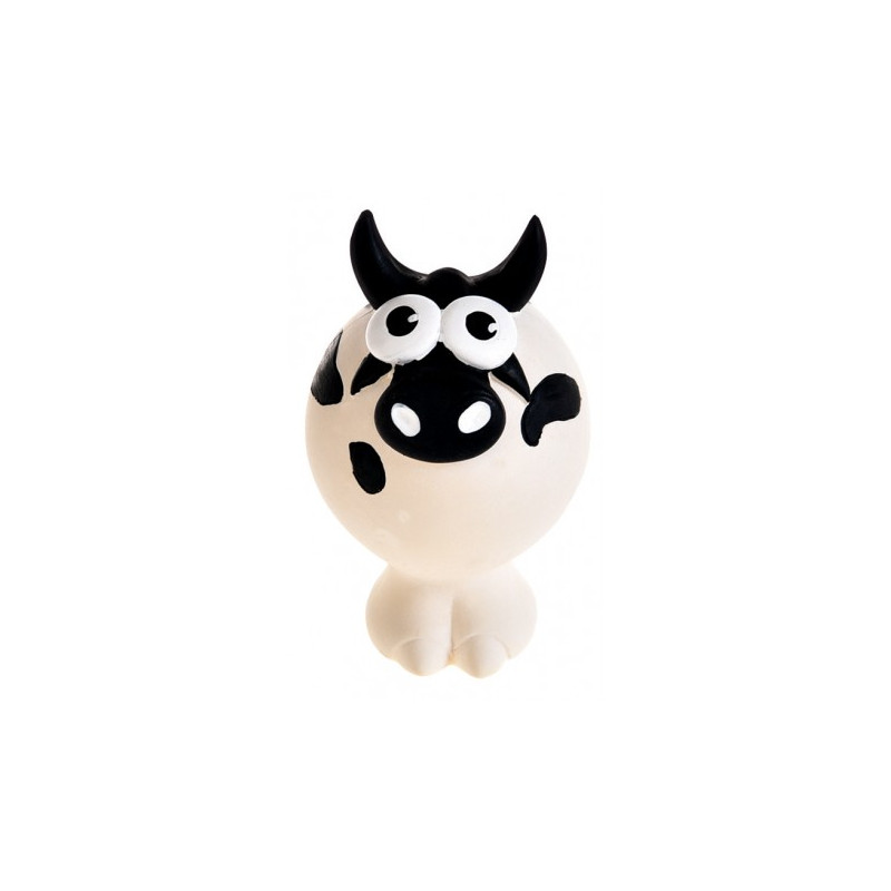 Zabawka dla psa - piszcząca krowa z lateksu, dł. 11,5 cm
