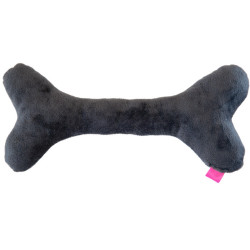 Poduszka - kostka dla psa wykonana z dwukolorowego pluszu - 32 x 15 cm