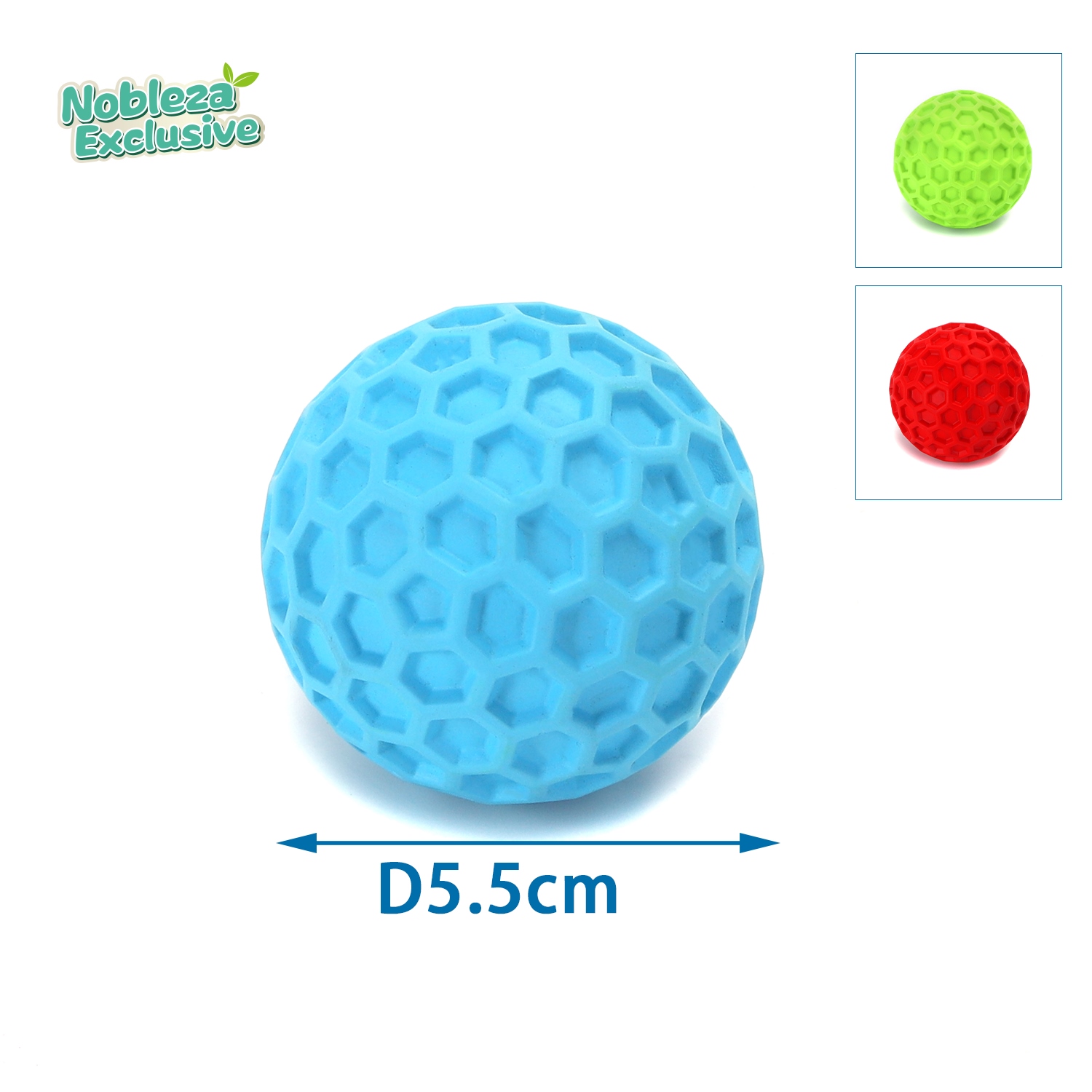 Zabawka, gryzak dla psa w kształcie piłki z naturalnego kauczuku